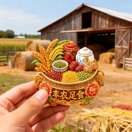 Refrigerator Stickers refrigerator magnet Enhance Clothes Enhancement Enough Food Creative Resin Thr