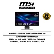 MSI MPG 274URDFW E16M Gaming Monitor (27" | 4K UHD 160Hz | FHD 320Hz | Rapid IPS with Mini LED | 3Y)