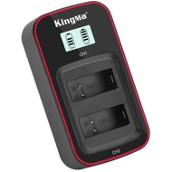 [KingMa] LCD Display Dual Slot Battery Charger for GoPro Hero 9 / 10 / 11 / 12