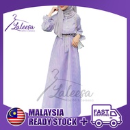 LALEESA DRESS KHATIRA LD253231  Casual Striped Dress Muslimah Dress Women Plus Size Baju Raya 2024