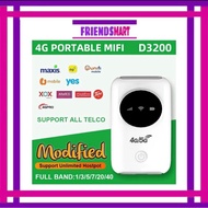 Modified Unlimited 4G LTE pocket WiFi D3200 router Portable Wifi Modem MIFI Router Unlimited Hotspot B310 HUAWEI E5573