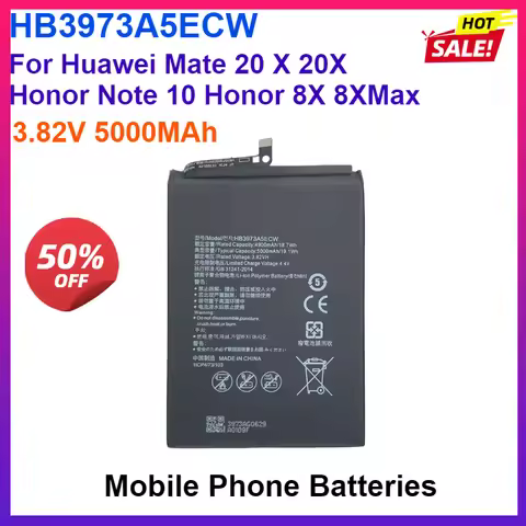 100% NEW HB3973A5ECW Battery 3.82V 5000mAh for Huawei Mate 20X / Honor Note 10 / Honor 8X 8X Max – H