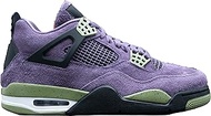 Women's Jordan 4 Retro Canyon Purple/Safety Orange (AQ9129 500), Canyon Purple/Anthracite-allig, 6 U