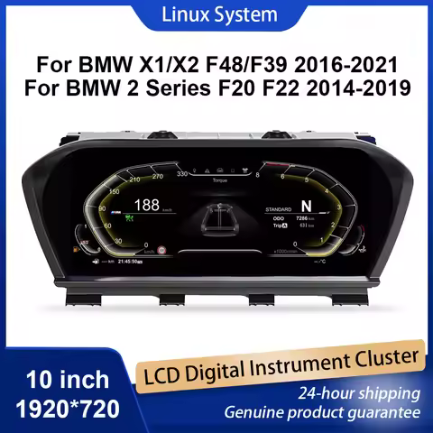 10"Cluster Digital Dashboard For BMW 1/2 Series F20 F52 F22 F45 X1 F48 F49 F39 Odometer, Speedometer