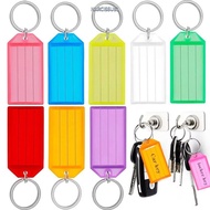 NARCISSUS13A0E 10pcs Key Tags, Classification With Split Ring Keychain Tag, Multi-functional with Ca