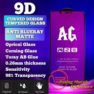 OPPO A53 A54 A74 4G 5G BLUERAY Full Cover Anti Blue Ray Matte Anti Finger Print Tempered Glass