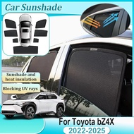 For Toyota bZ4X 2022 2023 2024 2025 Windshield Side Window Magnetic Sunshades Visors Anti-UV Blockin