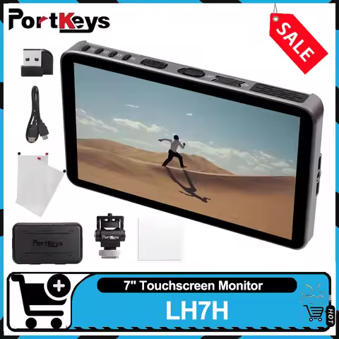 PORTKEYS LH7H 1000nit 7" High Brightness Monitor 4K30p Input 1080p60 Output Director's Monitor for B