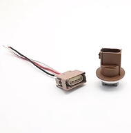 2U5Z13411SA Rear Car Light Signal Socket Pigtail Connector with Wire Harness Replacement for Ford F-