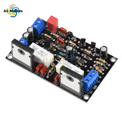 100W 2SC5200+2SA1943 Mono High Power Post Stage Amplifier Board DC 10V-45V HIFI Audio Amplifier Modu