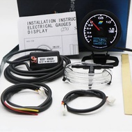 GReddi Boost Gauge 62mm 2.5 Inch HUD Water&Oil Temp 7 Colors LCD Display Turbo Oil Pressure RPM Tach