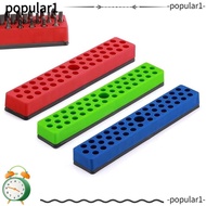 POPULAR Screwdriver Bit Storage Organizer, Solid Color Plastic+Magnetic Magnetic Hex Bit Holder Orga