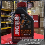 100%Original 4T Motul Scooter Power LE 5W-40 (1L) Minyak Hitam Motorcycle Engine Oil {Ready Stock}