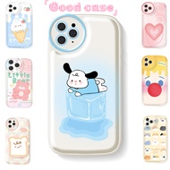 Good case airbagcase For IPhone 14 Pro Max IPhone Case Thickened TPU Soft Case Clear Case Airbag Shock Resistant Cartoon Cute Compatible for IPhone 11 12 Pro Max(without holder)