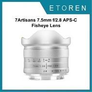 7Artisans 7.5mm f/2.8 APS-C Fisheye Lens Silver