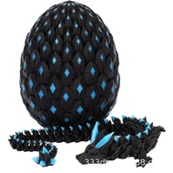 3D Printing Crystal Dragon and Dragon Egg Luminous Blue Dragon Egg Toy Decompression Toy Novelty Toy