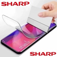 Sharp Aquos Sense 7 Plus Hydrogel Anti-Scratch Full Cover Front Rear Clear Matte Blue Tempered Glass