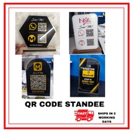 QR Code Standee Cashless Stand Payment Duitnow Scan