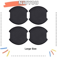 NIUYOU 4pcs Car Door Handle Paint Scratch Protector, Black 3 Sizes  Carbon Fiber Door Handle Protector, TPU TPU Carbon Fiber Texture Protector Door Handle