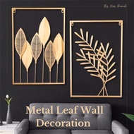 Ready Stock Malaysia Frame Daun Emas, Gold Frame Wall Murah, Hiasan Dinding Viral, Hiasan Ruang Tamu