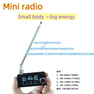 DIY radio Mini radio 4732 full band FM portable signal antenna radio Pocket LCD emergency small radi