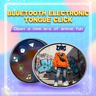 Electronic Digital Badge 1.85'' HD Touch Display Screen Cyber Badge Pin for Videos & Photos & GIF  f