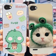 LG Q6 / Q6 AlPha / Q6 Plus Q6+ X600 X600K X600L X600S Phone Casing Cute Dinosaur Cat Pattern Soft Si