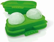 Vin Bouquet Gin Tonic Ice Tray 2 Balls, Silicone, Green, 14 x 8 x 5.5 cm