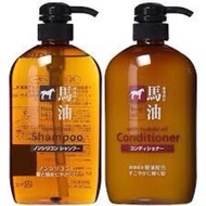Japanese horse fat shampoo and conditioner set