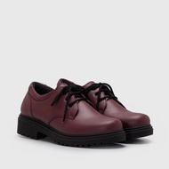 Adorableprojects - Vailey Oxford Matte Maroon Oxford Shoes Women - Women's Shoes