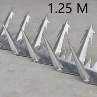 1.25m Kawat Spike Steel Kawat Tembok Anti Maling Kawat Wall Spike 2mm Duri Pagar Panjat Tembok Kawat
