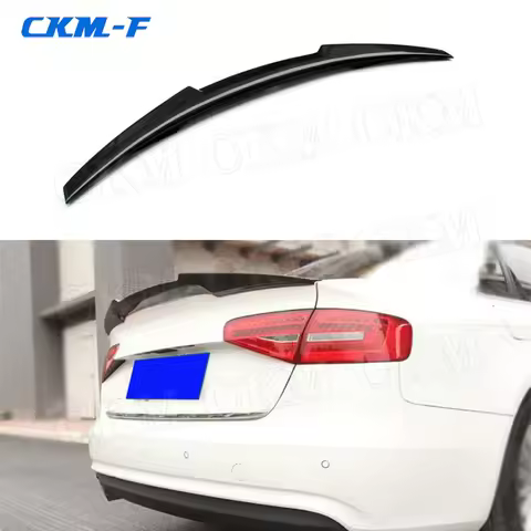 Carbon Fiber / FRP Rear Spoiler Boot Trunk Wings M4 Style for Audi A4 B8 B8.5 B9 Sedan 2009 - 2018 C