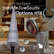 วาล์วดับเพลิงไต้หวันคอสั้นเกจแดง400psiพร้อมถังทดสอบแรงดันเลือกเกจวัดและความยาว