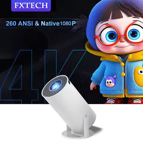 2026 New 8K Wifi6 Projector 290ANSI Android 11 Dual WIFI Allwinner H713 BT5.0 1280*720P Home Cinema 