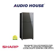SHARP SJ-PG55P2-DS 554L 2 DOOR FRIDGE COLOUR: DARK SILVER ENERGY LABEL: 3 TICKS DIMENSION: W820xD740xH1870MM