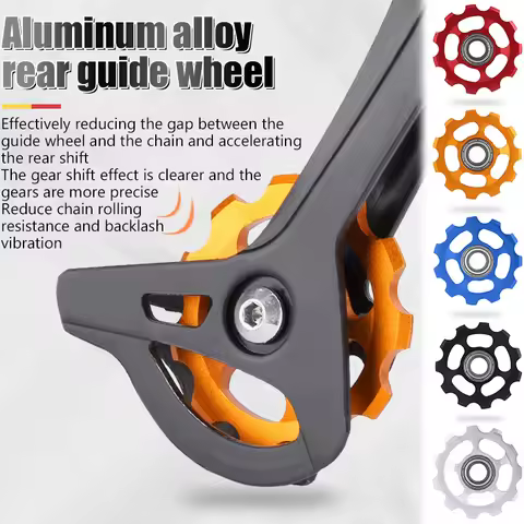 11T MTB Bicycle Rear Derailleur Jockey Wheel Waterproof Durable Ceramic Bearing Pulley AL7075 Road B