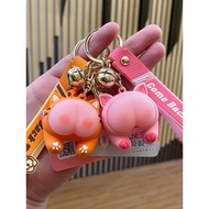 keychain cute keychain Car Keychain Pendant Butt Funny Bag Key Ring Cute Pendant Ladies Crossbody Ba