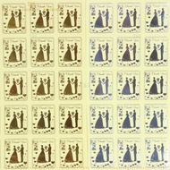 50Pcs 3.5x4cm Transparent Glitter Square Wedding Souvenir DIY Thank You Sticker Pelekat Segiempat Ce