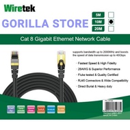 Wiretek Cable Lan Cat 8 Gigabit Ethernet Network Cable 10 Meters