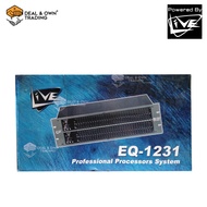 Live EQ-1231 Dual 1/3 Octave Graphic Equalizer Dynamic FIlters 3U