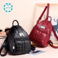 Simple Casual Backpack Soft Leather Anti-Theft Travel Simple Casual Soft Leather Anti-Theft Small Backpack