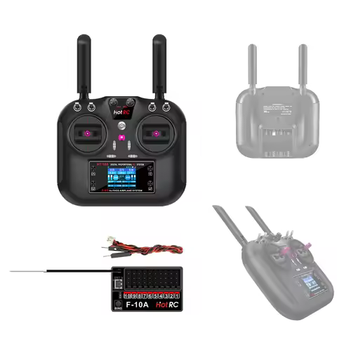 Hotrc Hot rc HT-10A HT10A 2.4Ghz 10CH Remote Controller F-10A F10A Receiver For RC Aircraft Vehicle 