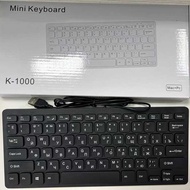 Russian Grammar Thin Wired Keyboard K1000 mini mini Keyboard Laptop USB External Ready Stock