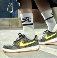 Nike Air Force 1/1 魔鬼氈 動物紋 休閒鞋  26-30cm