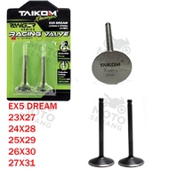 TAIKOM EX5 DREAM RACING VALVE ALLOY FULL SET INTAKE EXHAUST COBOLT 23X27MM 24X28MM 25X29MM 26X30MM 2