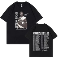 Rapper Bensun Boon America Hart Tour T-Shirt Oversized Y2k Men Harajuku Vintage Short-Sleeved Women'