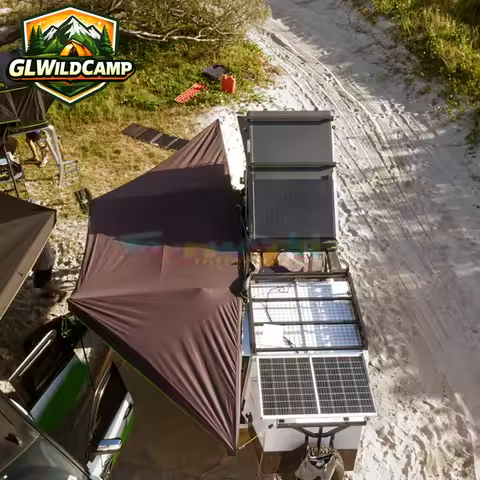 180 Car Roof Awning Tent Sun Protection 270 Degree Automatic Car Awning Tent For Outdoor Travelling 