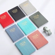 Mini pocket notebook a7, notepad 2024 days, diary, week, month, planner, office, school, stationery, 365