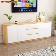 HLK Tv Cabinet Living Room Solid Wood Panel with Drawers Tv Cabinet Console Small Household Large Capacity Drawer Cabinet HLK092