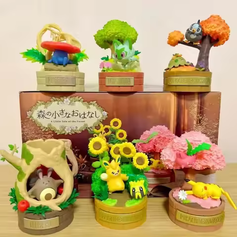 Original Re-Ment Pokemon Figures A Little Tale Of The Forest Series Pikachu Blind Box Series Collect